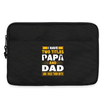 Bester Papa Der Welt Geschenke Vater Weihnachten - Laptoptasche 13" - Schwarz - Vorne