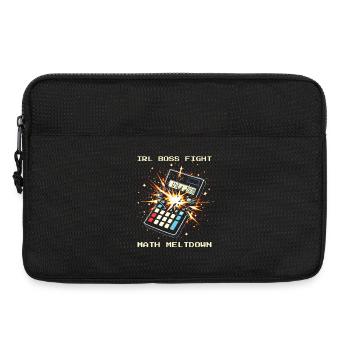 Endgegner Mathe | Hausaufgaben Frust Humor - Laptoptasche 13" - Schwarz - Vorne