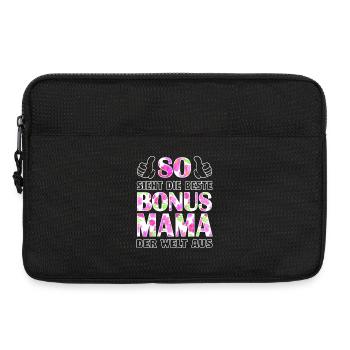 Bonus Mama Mutter Stiefmutter Muttertag Geschenk - Laptoptasche 13" - Schwarz - Vorne
