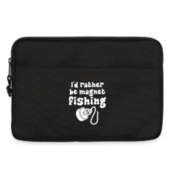 Neodym-Magnet zum Angeln, magnetischer Fischer - Laptoptasche 13" - Schwarz - Vorne