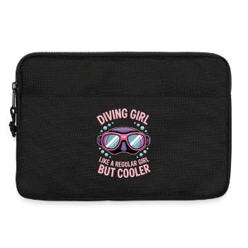 Plongée Dire Fille Drôle Plongée Cadeau - Sacoche pour ordinateur portable 13 pouces - noir - Devant