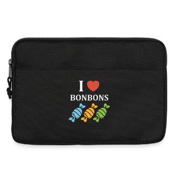 I like Pastel Candy - Laptop bag 13" - black - Front