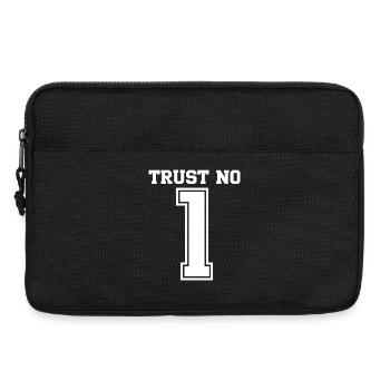 Trust No One 1 Graphic Typography - Laptop bag 13" - black - Front