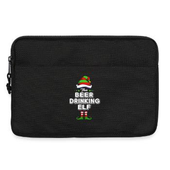 Elf Elf Cadeau de Noël Bière Fête Alcool - Sacoche pour ordinateur portable 13 pouces - noir - Devant