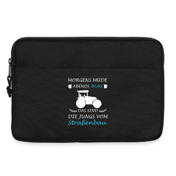 Road Construction Road Builder Construction Workers - Laptop bag 13" - black - Front