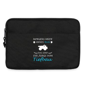Civil Engineering Civil Engineering Road Construction Excavator Driver Excavation - Laptop bag 13" - black - Front
