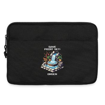 Ensemble de points de sauvegarde : Onsen | Voyage au Japon - Sacoche pour ordinateur portable 13 pouces - noir - Devant