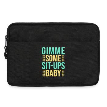 Fanatiques de fitness Quelques abdominaux Bébé Gymnastique suédoise - Sacoche pour ordinateur portable 13 pouces - noir - Devant