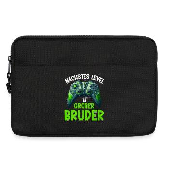 Nächstes Level Großer Bruder Ankündigung Zocken - Laptoptasche 13" - Schwarz - Vorne