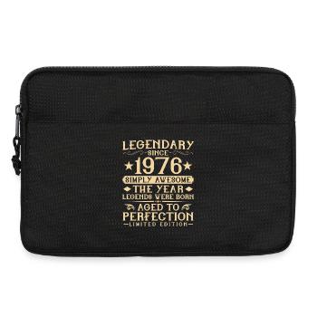 50. Geburtstag Vintage Jahrgang 1976 Geschenk - Laptoptasche 13" - Schwarz - Vorne