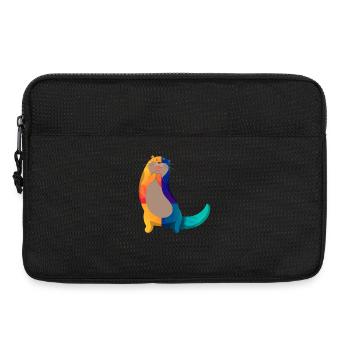 Dessin animé de loutre de mer - Sacoche pour ordinateur portable 13 pouces - noir - Devant