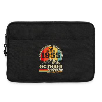 Octobre 1955 Vintage Vintage Rétro Anniversaire - Sacoche pour ordinateur portable 13 pouces - noir - Devant