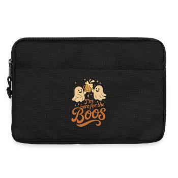 Ich bin hier für die Buhrufe Lustiges Halloween-Kostüm - Laptoptasche 13" - Schwarz - Vorne