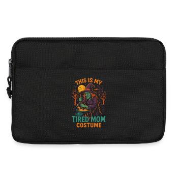 Das ist mein müde Mama Kostüm Hexe Halloween - Laptoptasche 13" - Schwarz - Vorne