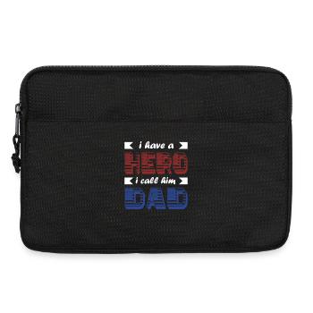 Vater Ehemann der Beste Papa der Welt  - Laptoptasche 13" - Schwarz - Vorne