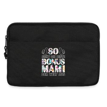Bonus Mami Mama beste Mutter Muttertag Geschenk - Laptoptasche 13" - Schwarz - Vorne
