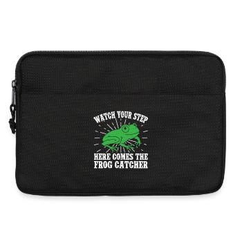 Frog Catcher Watch Your Step Frog - Laptoptasche 13" - Schwarz - Vorne