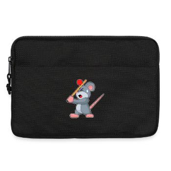 Maus Cricket Cricketschläger - Laptoptasche 13" - Schwarz - Vorne