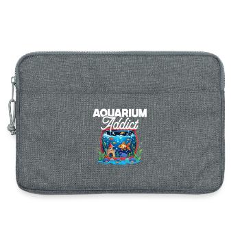 Fischzüchter Aquarianer Fischzucht Aquarium Addict - Laptoptasche 13" - Grau meliert - Vorne