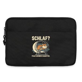 Sleep? Ask my hamster - Laptop bag 13" - black - Front