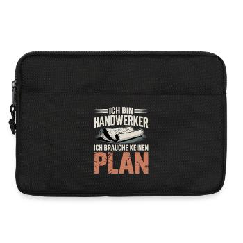 Handwerker Ohne Plan - Laptoptasche 13" - Schwarz - Vorne