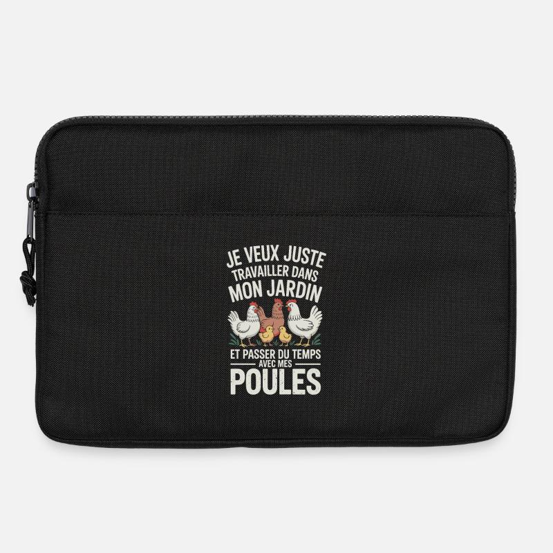 Ich möchte einfach nur in meinem Garten arbeiten und - Laptoptasche 13" - Schwarz