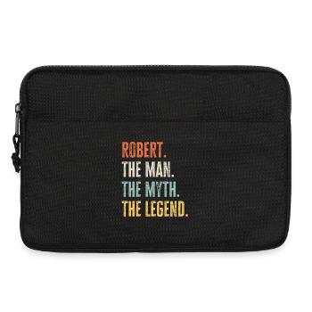 Robert Man Myth Legend Retro Design Geschenk Name - Laptoptasche 13" - Schwarz - Vorne
