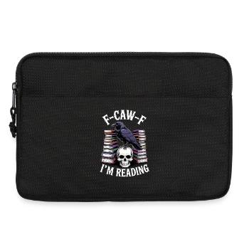 E-Caw-F: I’m Reading - Laptoptasche 13" - Schwarz - Vorne