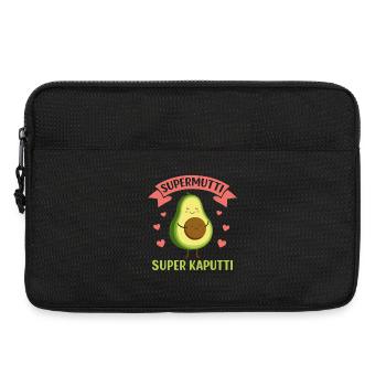 Schwangerschaft SUPER MUTTI SUPER KAPUTT Lustig - Laptoptasche 13" - Schwarz - Vorne