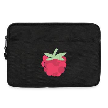 Himbeere Pop Art Beere - Laptoptasche 13" - Schwarz - Vorne