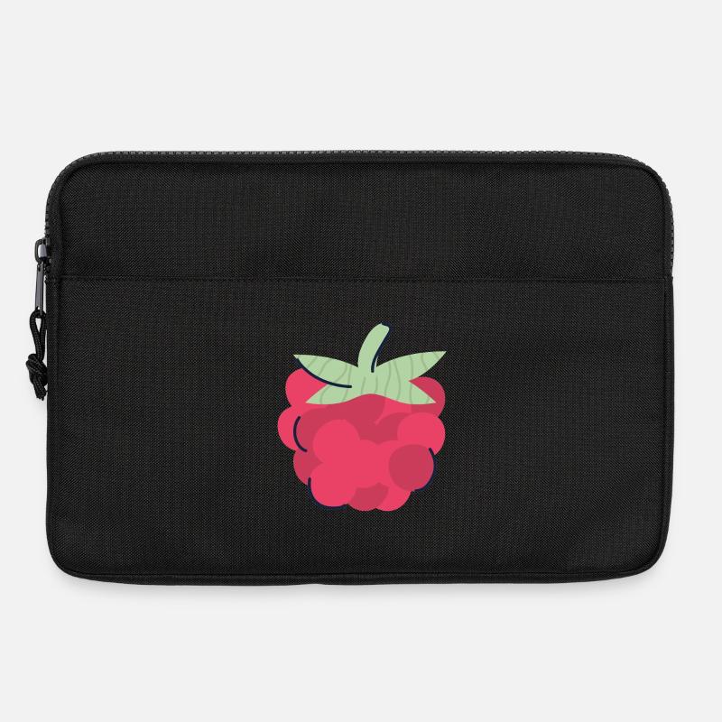 Himbeere Pop Art Beere - Laptoptasche 13" - Schwarz