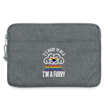 I'm A Furry Deal With It - Laptop bag 13" - heather grey - Front