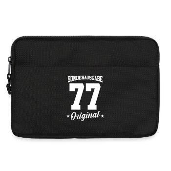 77 Birthday - Laptop bag 13" - black - Front