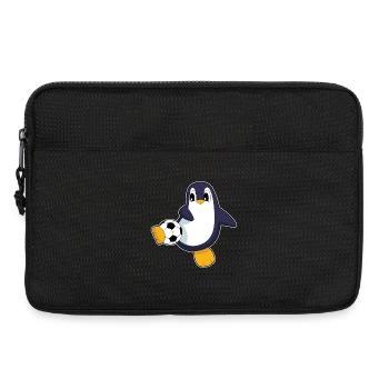 Penguin Soccer Player Soccer - Laptop bag 13" - black - Front