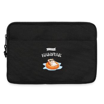 Ich bin Hamstar  Hamster mit Sonnenbrille  - Laptoptasche 13" - Schwarz - Vorne