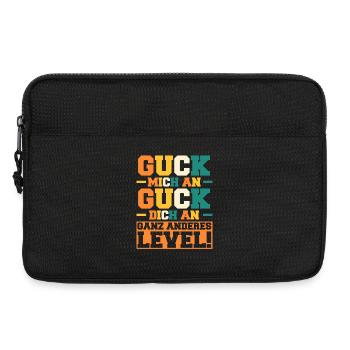 Guck Mich An Ganz Anderes Level - Laptoptasche 13" - Schwarz - Vorne