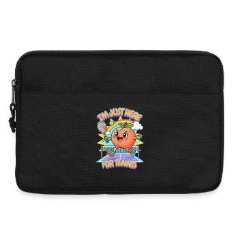 Peach Tennis Paddle Sports Peach Fruit - Laptop bag 13" - black - Front