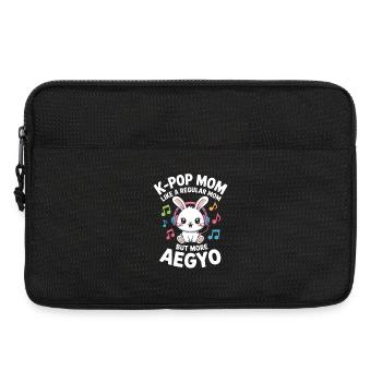 K-Pop Maman Drôle Corée Musique Aegyo - Sacoche pour ordinateur portable 13 pouces - noir - Devant