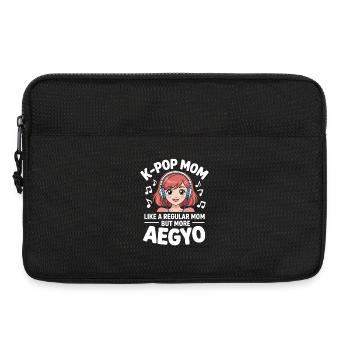 K-Pop Maman Drôle Corée Musique Aegyo - Sacoche pour ordinateur portable 13 pouces - noir - Devant