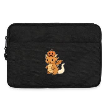 Pumpkin Dragon Kawaii Halloween - Laptop bag 13" - black - Front