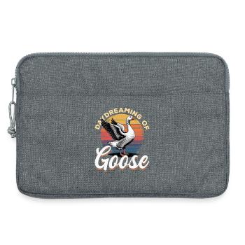 Funny Bird Goose - Laptoptasche 13" - Grau meliert - Vorne
