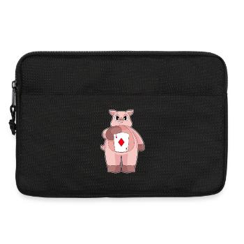 Pig Poker Jeu de cartes de poker - Sacoche pour ordinateur portable 13 pouces - noir - Devant