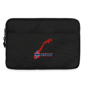 Norwegen Urlaub Natur Geschenk - Laptoptasche 13" - Schwarz - Vorne