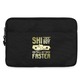 Ski Boy - Laptop bag 13" - black - Front