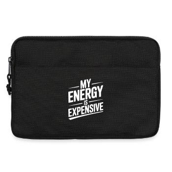 My Energy is Expensive - Laptop bag 13" - black - Front
