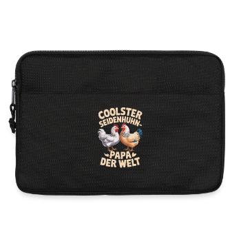 Coolest silky chicken dad in the world - Laptop bag 13" - black - Front