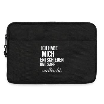 Ich habe mich entschieden und sage vielleicht - Laptoptasche 13" - Schwarz - Vorne