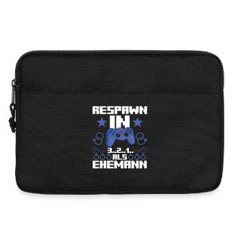 Bräutigam Polterabend Gamer Junggesellenabschied - Laptoptasche 13" - Schwarz - Vorne
