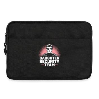Équipe de sécurité fille – Père Garde du corps - Sacoche pour ordinateur portable 13 pouces - noir - Devant
