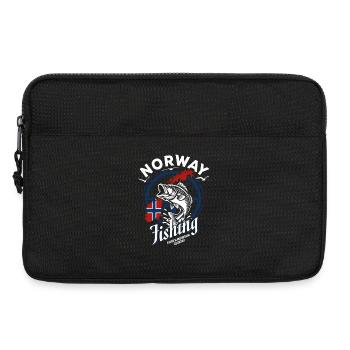 Norway Fishing Fjords & Mountains Angler Gift - Laptop bag 13" - black - Front